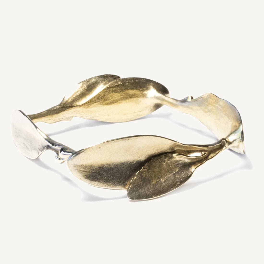 Square Leaves Bracelet - Yellow Bronze