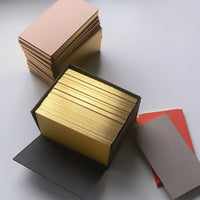 Yellow Small Cards with Gold edging