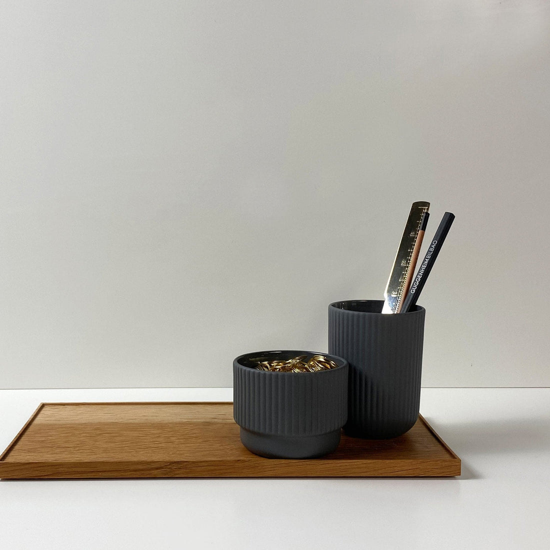 Ceramic Desk Set, Basalt