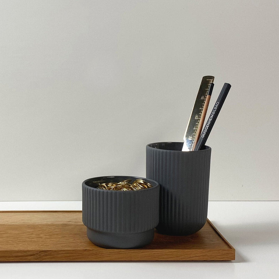 Ceramic Desk Set, Basalt