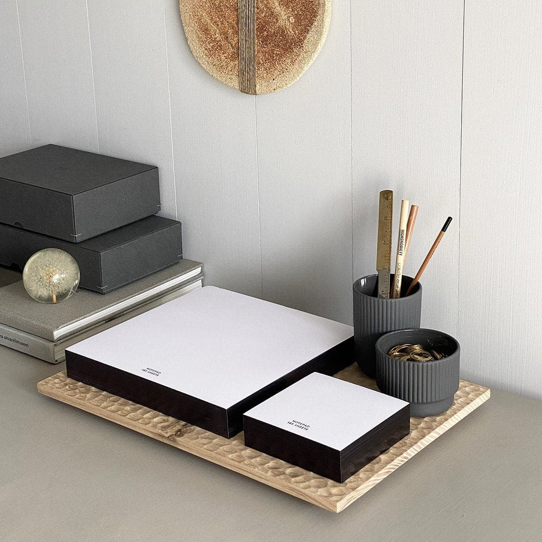 Ceramic Desk Set, Basalt