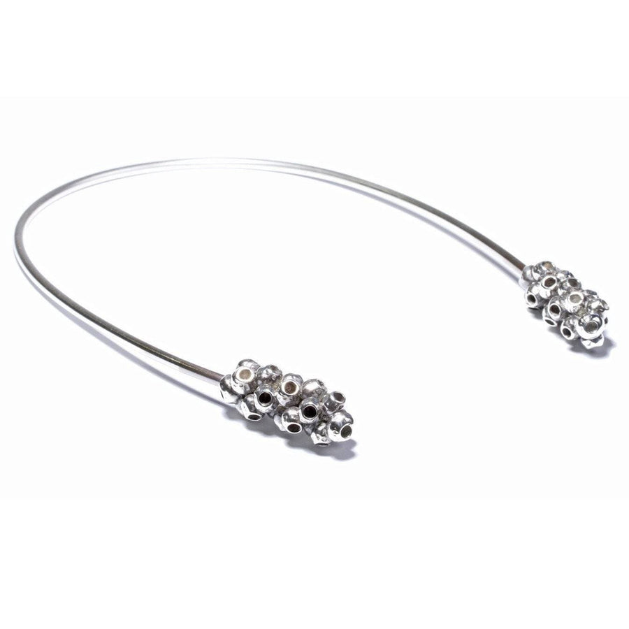 Callistemon Pod Neck Cuff - Silver