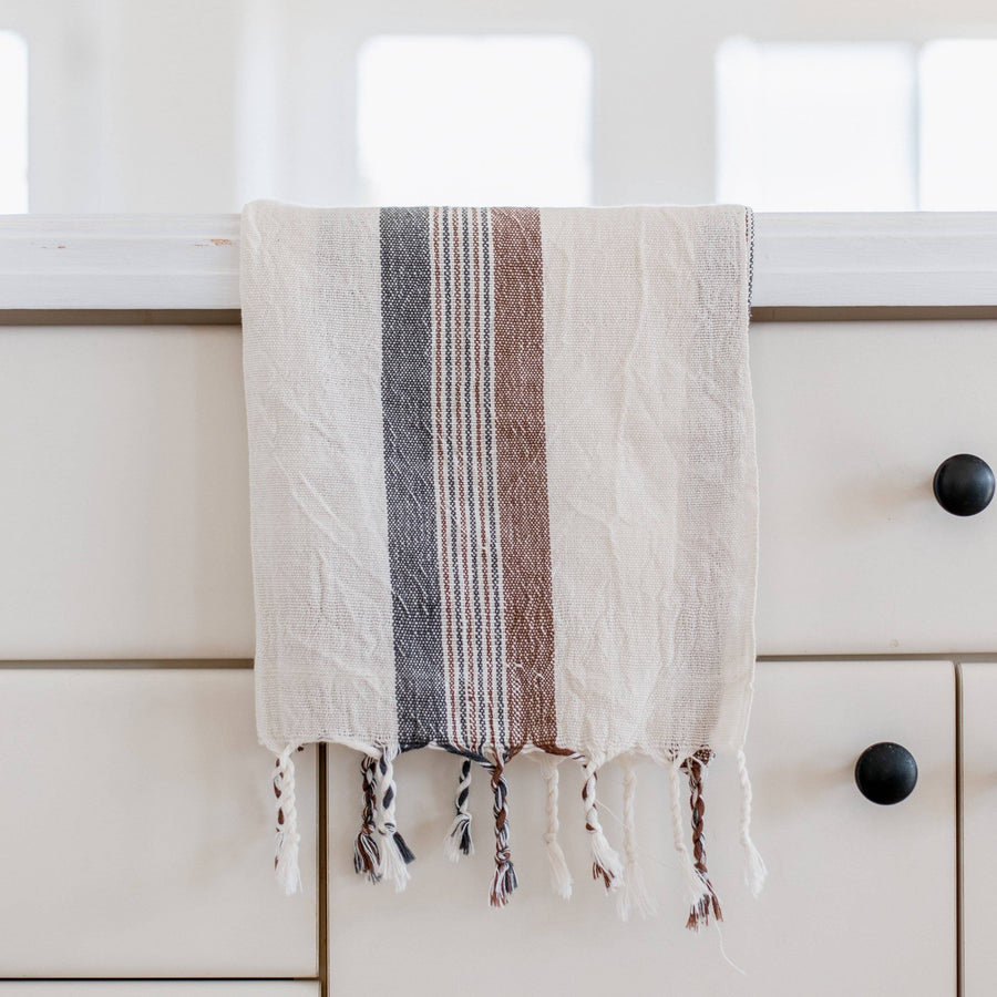 Brown Cream Nomad Hand Towel