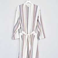 Brown Cream Nomad Long Bathrobe