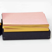 Notecard Set: Blush with Gold edges