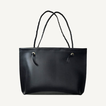 Keir Braided Tote Black