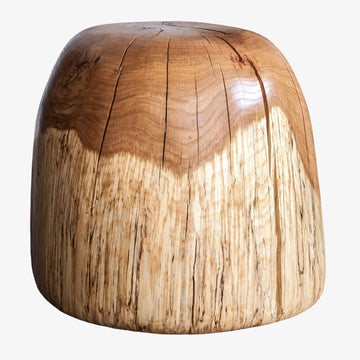 Spalted Oak Stool Rounded Top