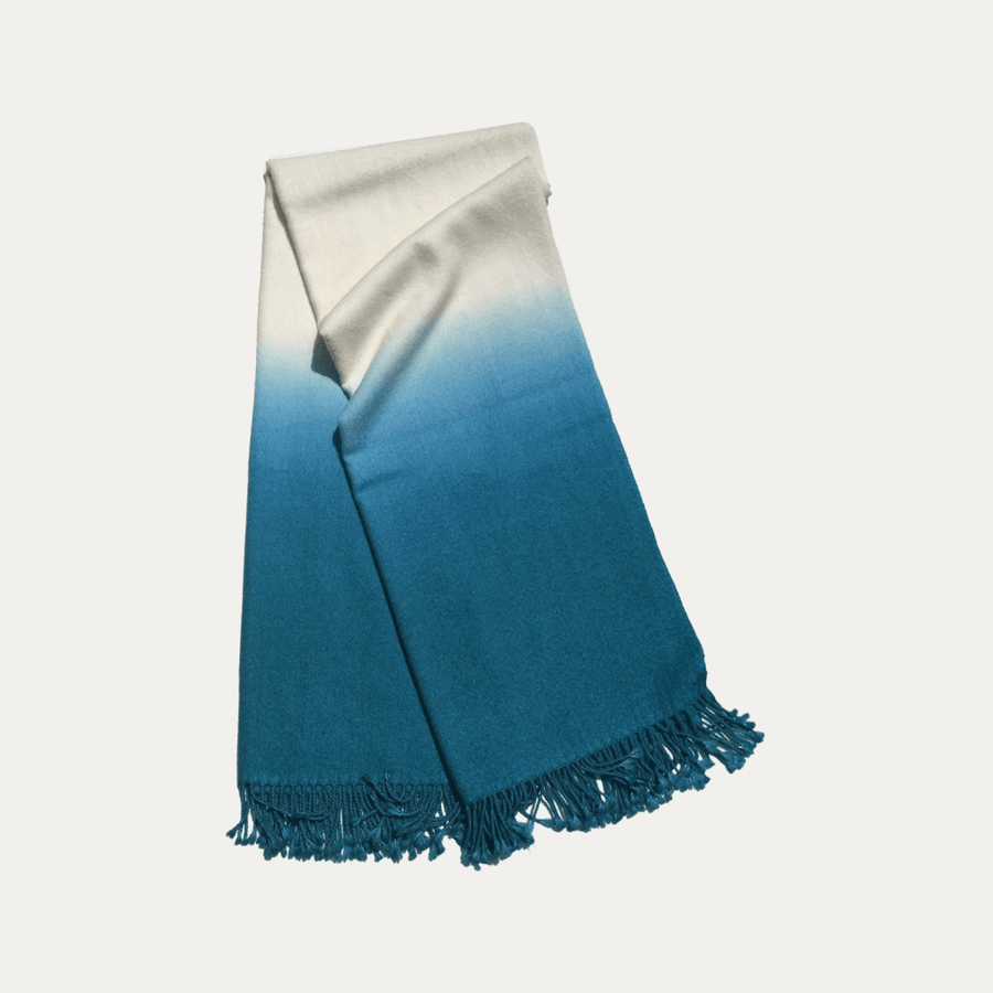 Dip-Dyed Throw