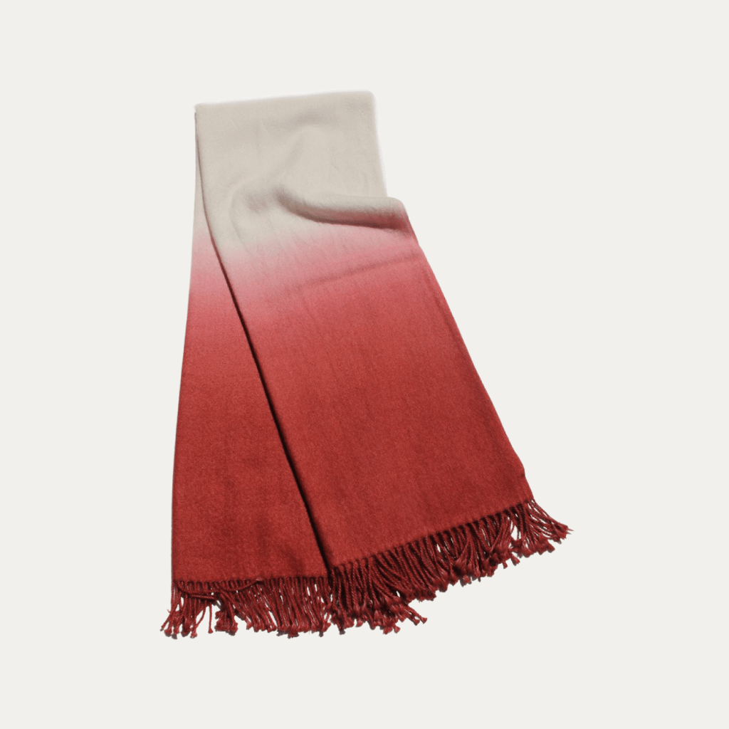 Dip-Dyed Throw