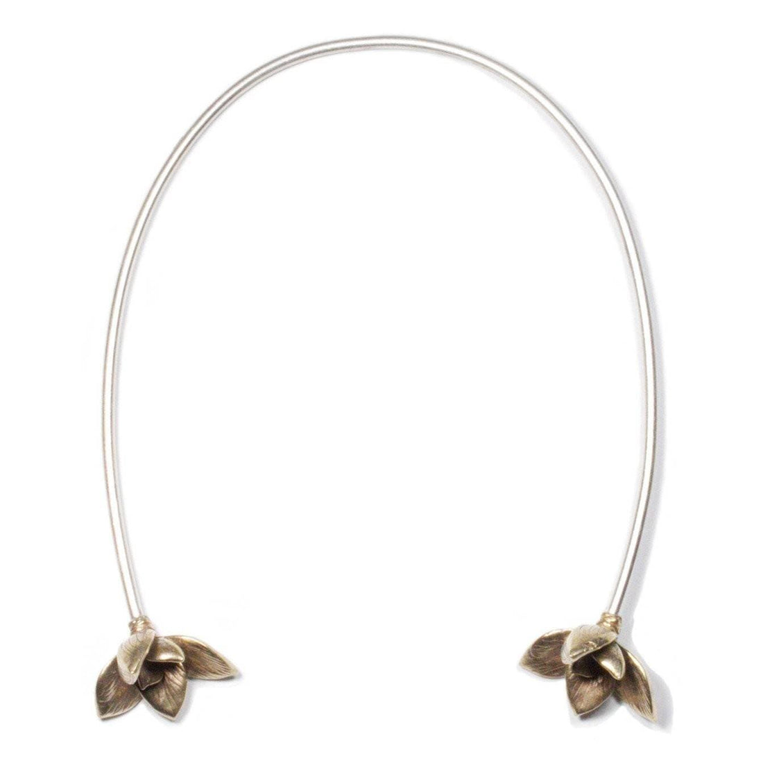 Bloom Neck Cuff - Brass