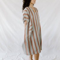 Rust Brown New York V-Neck Kaftan